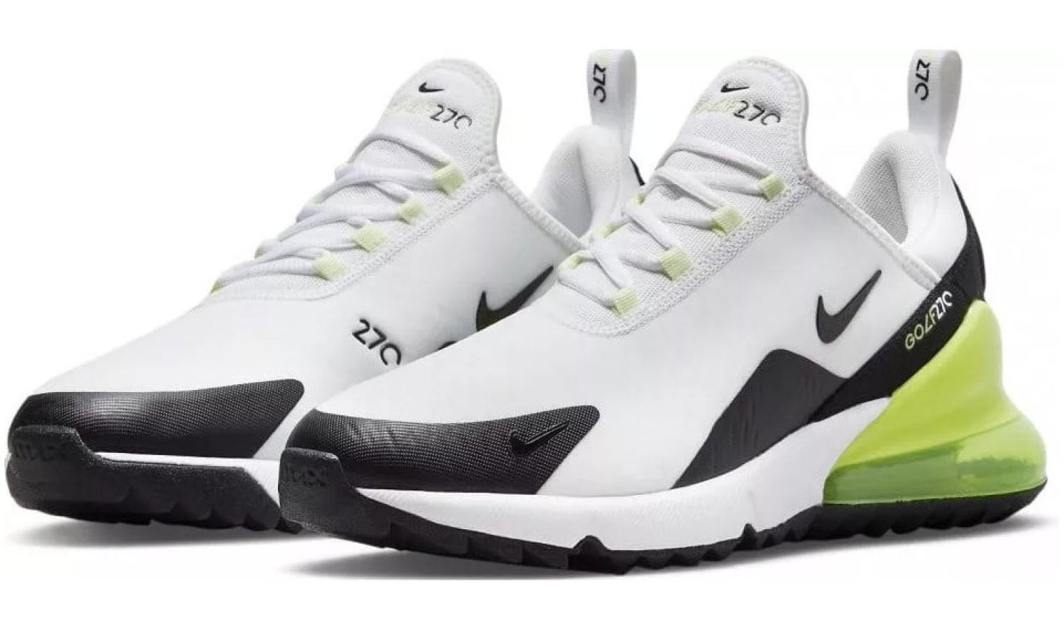 シューズ(男性用) Nike Air MAX 270 G, Men's Golf Shoe Nike Air Max 270 G Golf Shoes 2021 White/Dusty Cactus/Black